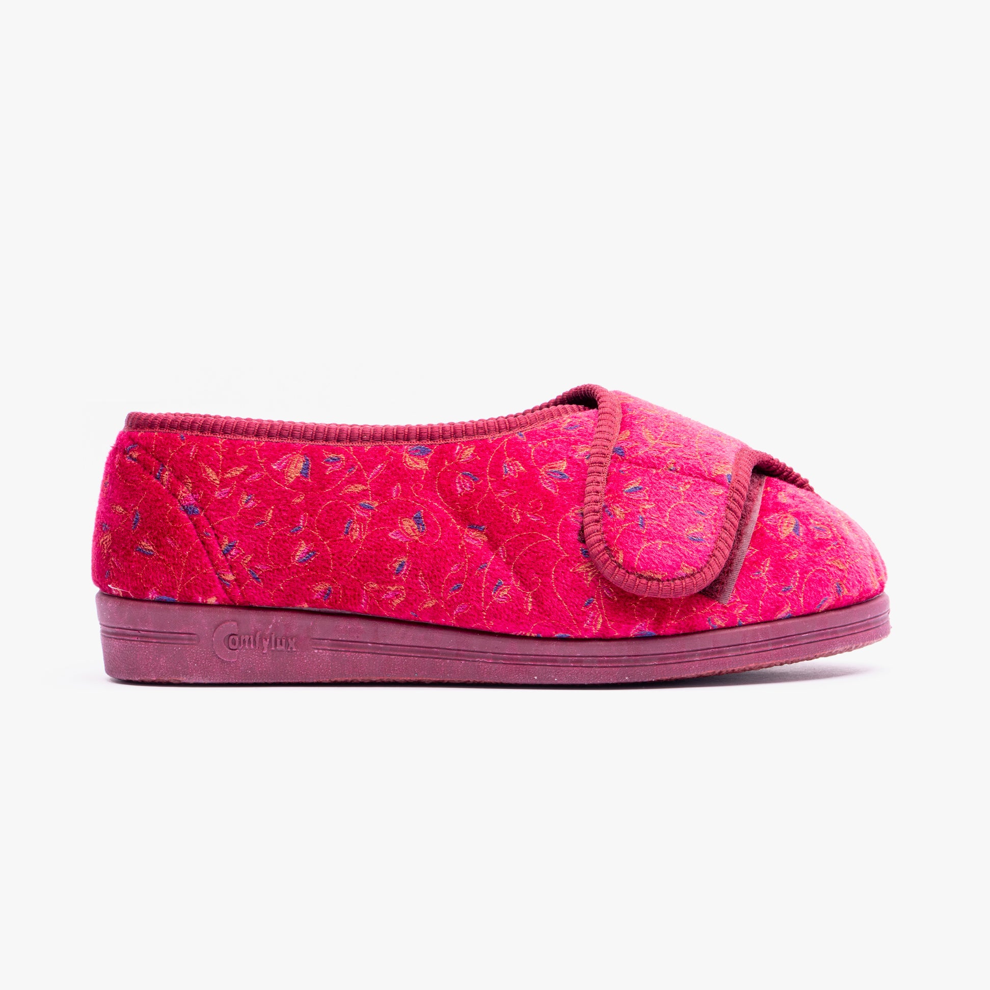 Comfylux HELEN Womens Full Slippers Wine