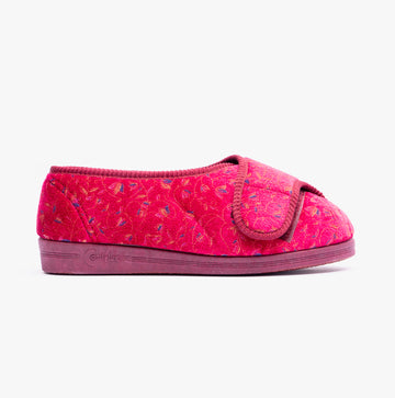 Comfylux HELEN Womens Full Slippers Wine