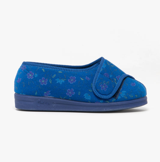 Comfylux DAVINA Womens Full Slippers Navy