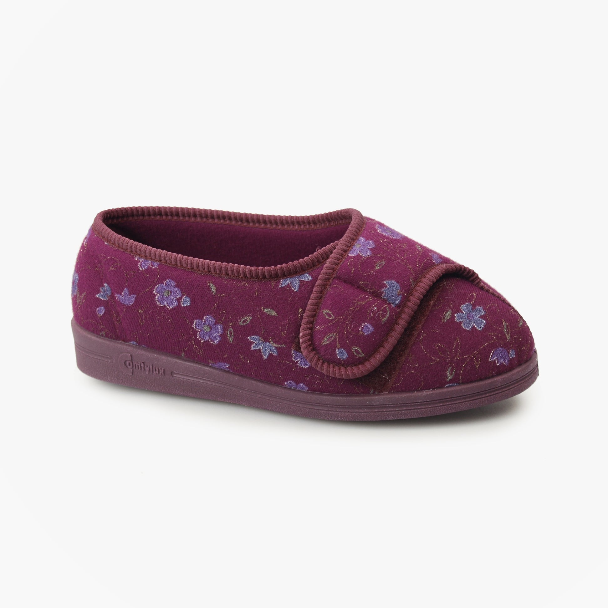 Comfylux DAVINA Womens Full Slippers Wine