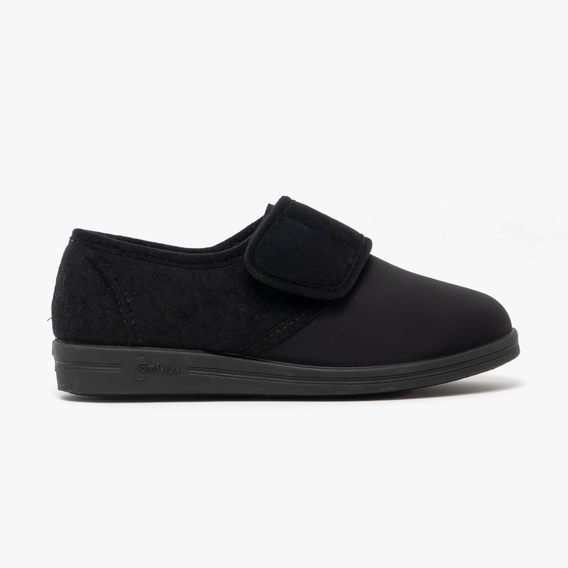 Comfylux STELLA Womens Full Slippers Black