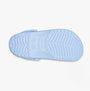 Crocs 10001-4NS CLASSIC Womens Clogs Blue Calcite bottom view showing lightweight, water-resistant sole.