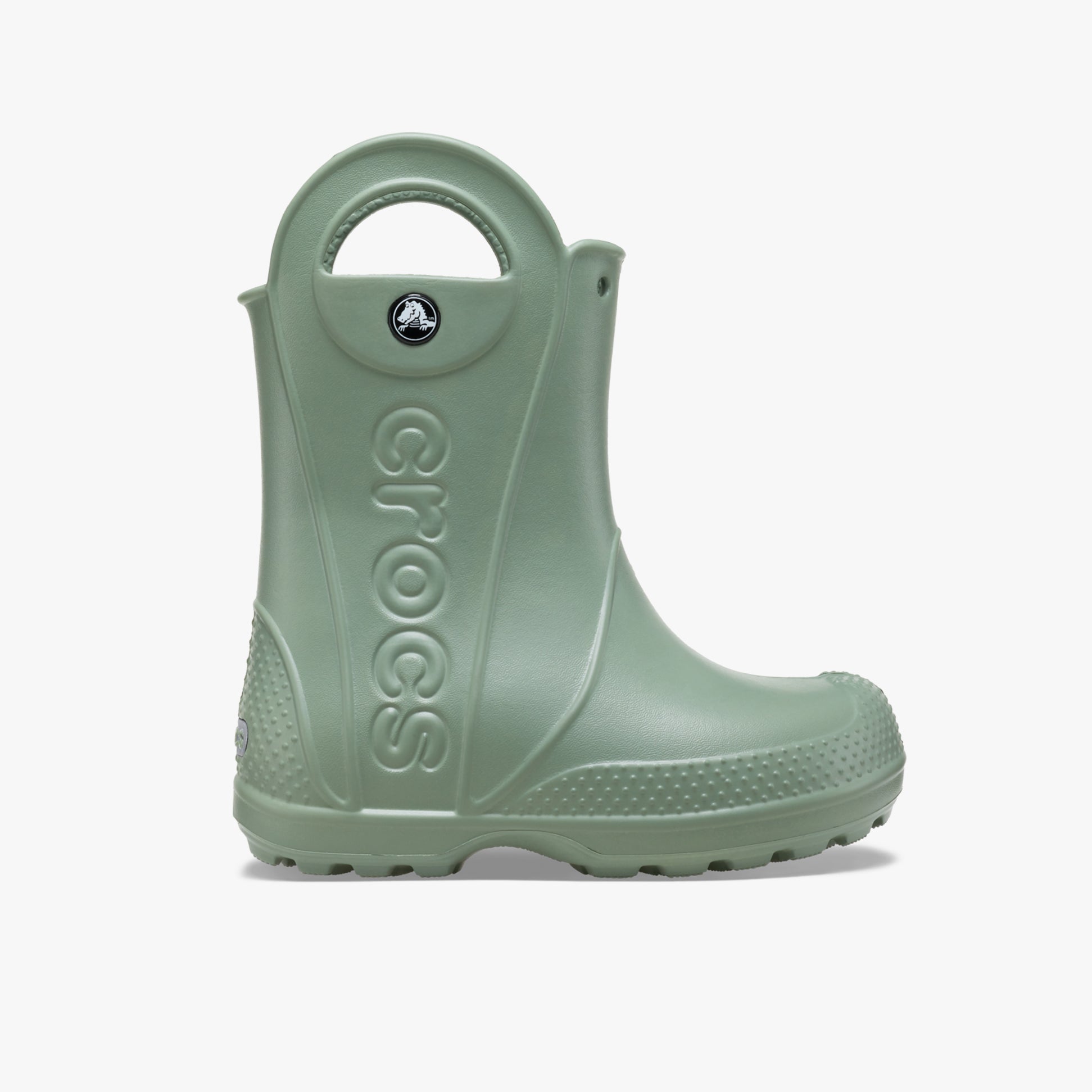 Crocs 12803-308 HANDLE IT RAIN BOOT Kids Wellies Moss