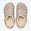 Crocs 203591-2YB CLASSIC LINED Unisex Clogs Mushroom/Bone