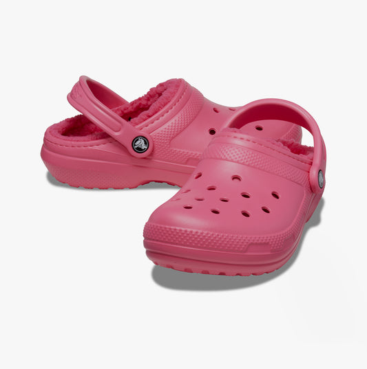 Crocs 203591-6VZ CLASSIC LINED Womens Clogs Hyper Pink