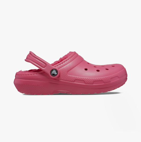 Crocs 203591-6VZ CLASSIC LINED Womens Clogs Hyper Pink