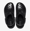 Crocs 205842-001 CLASSIC GLITTER LINED Womens Clogs Black