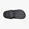 Crocs 205842-001 CLASSIC GLITTER LINED Womens Clogs Black