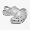 205942-0IC CLASSIC GLITTER LINED Womens Clogs Silver Glitter
