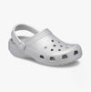 205942-0IC CLASSIC GLITTER LINED Womens Clogs Silver Glitter
