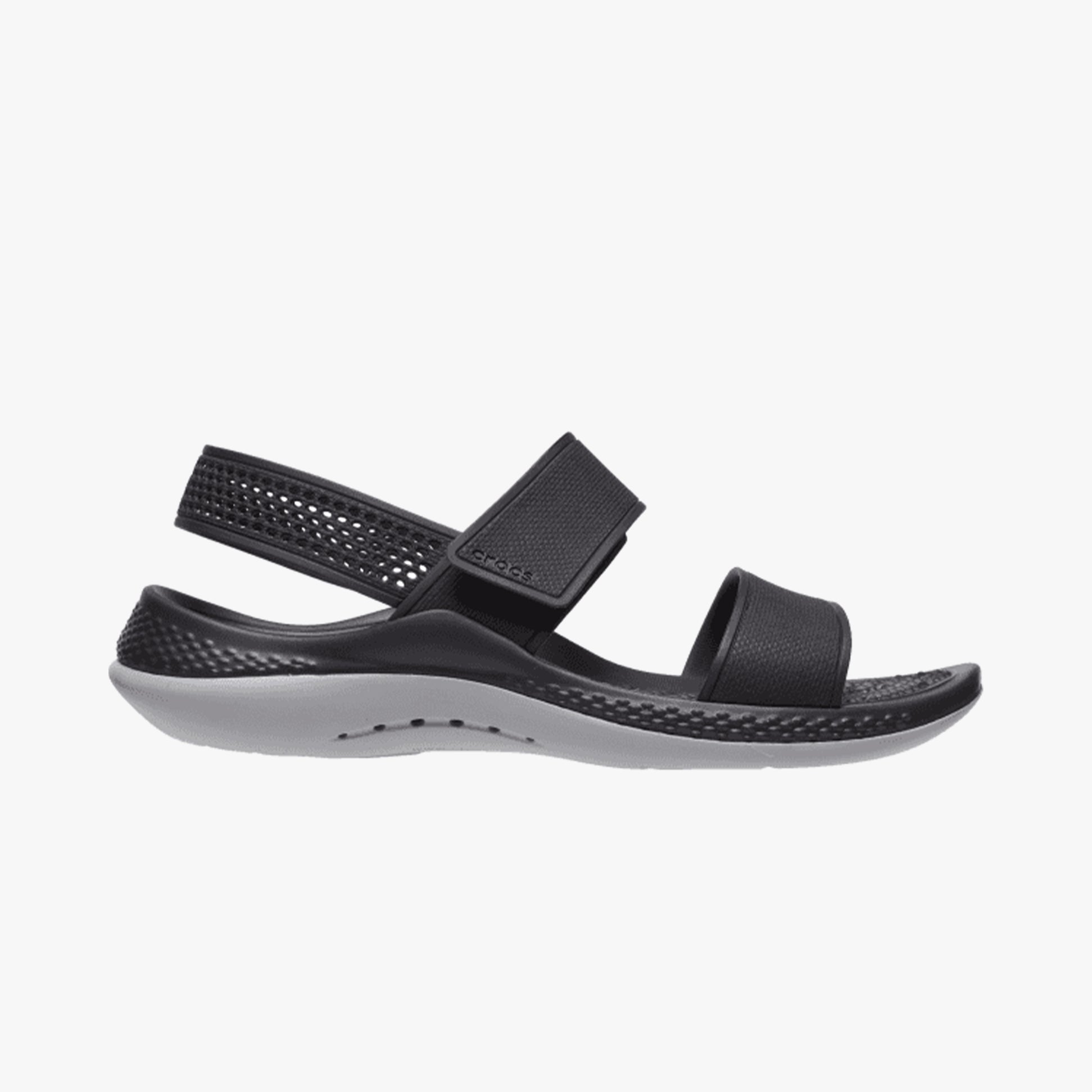 Crocs 206711-02G LITERIDE 360 SANDAL Womens Sandals Black/Light Grey