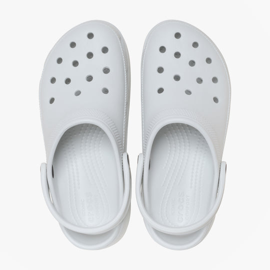 Crocs CLASSIC PLATFORM Womens Clogs Sandals Moonlight