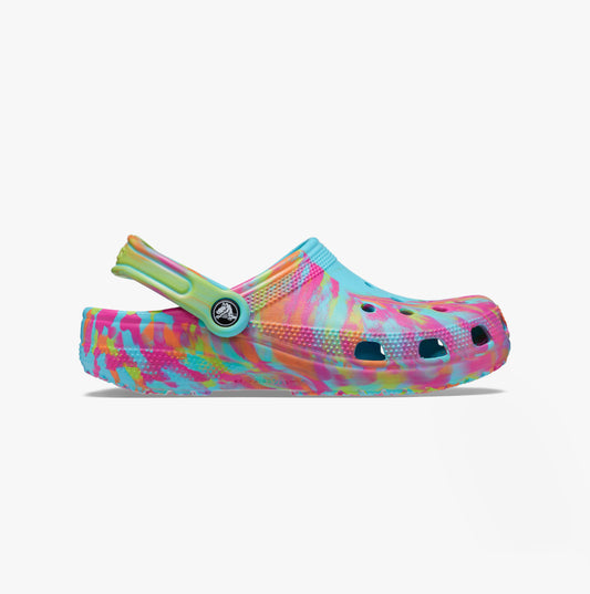 Crocs 206867-4NQ CLASSIC MARBLED Womens Clogs Neptune/Multi