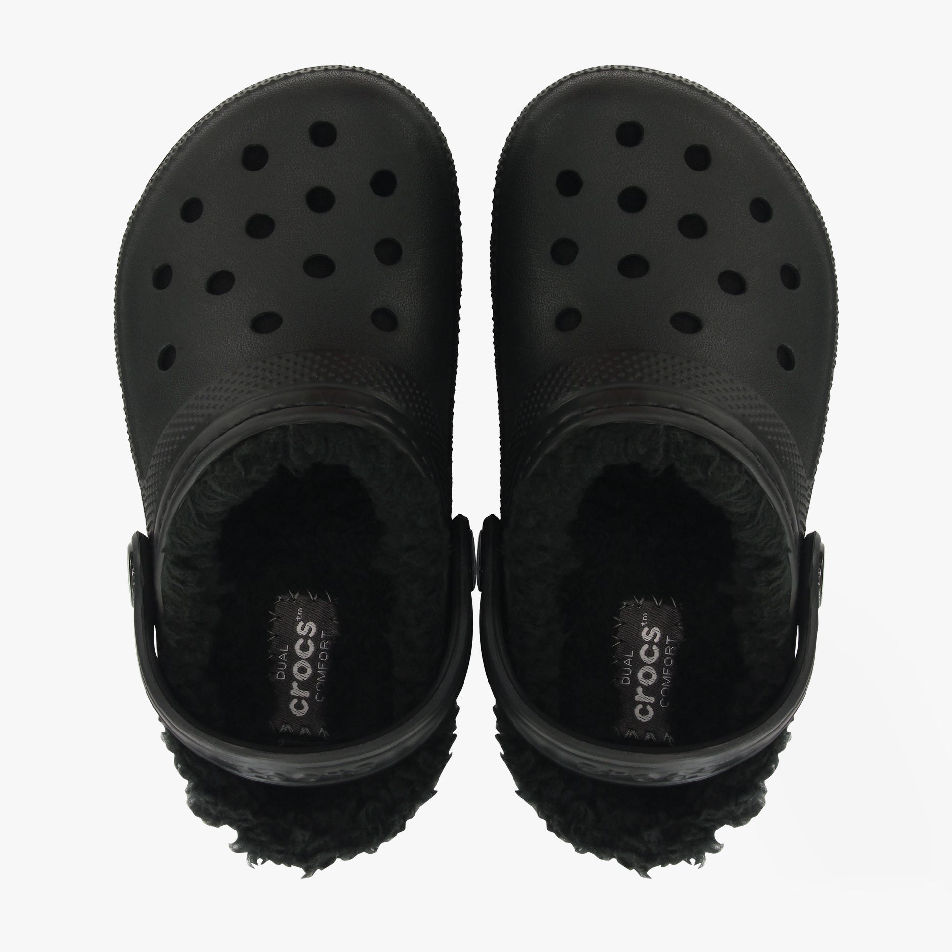 Crocs 207010-060 CLASSIC LINED Kids Clogs Black/Black