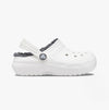 Crocs 207010-10M CLASSIC LINED Kids Clogs White/Grey