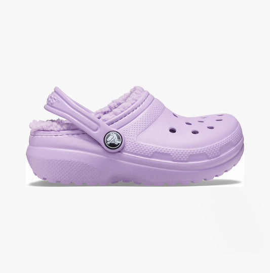Crocs 207010-5PR CLASSIC LINED Kids Clogs Orchid