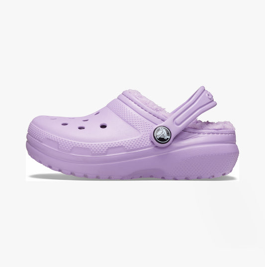 Crocs 207010-5PR CLASSIC LINED Kids Clogs Orchid
