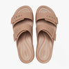 207431-2Q9 BROOKLYN BUCKLE LOW WEDGE Womens Sandals Latte
