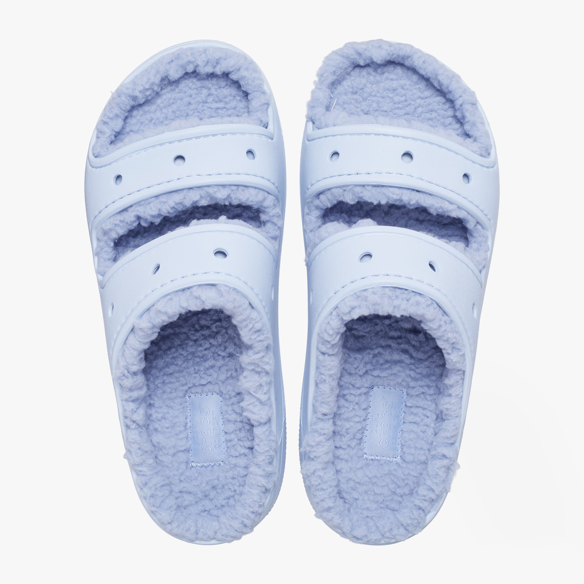 Crocs 207446-4NS CLASSIC COZZZY Womens Sliders Blue Calcite