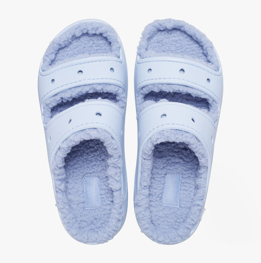 Crocs 207446-4NS CLASSIC COZZZY Womens Sliders Blue Calcite