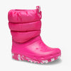 Crocs 207683-6X0 CLASSIC NEO PUFF Girls Boots Candy Pink
