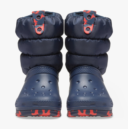 Crocs 207684-410 CLASSIC NEO PUFF Kids Boots Navy