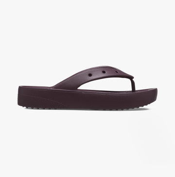 Crocs 207714-6WD CLASSIC PLATFORM FLIP Womens Flip-Flops Dark Cherry