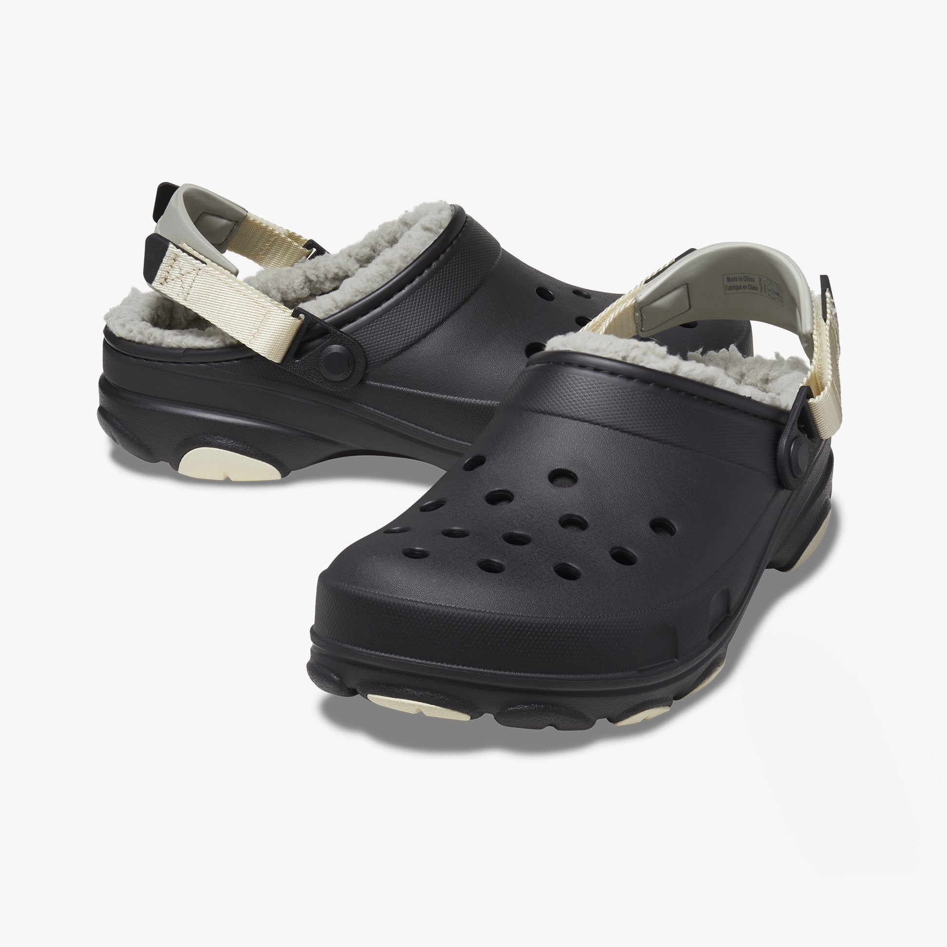 Crocs 207936-001 ALL TERRAIN LINED Unisex Clogs Black