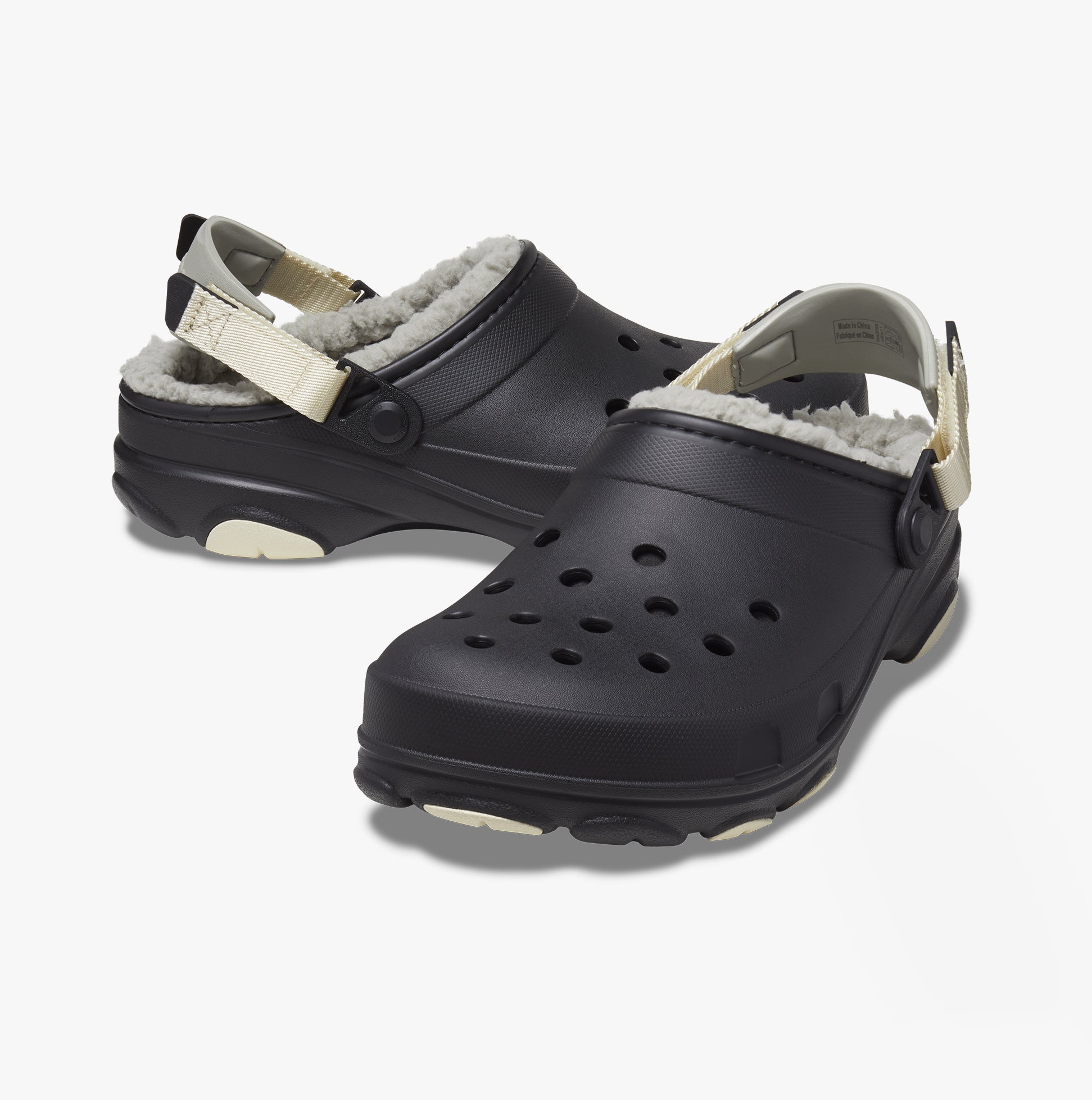 Crocs 207936-001 ALL TERRAIN LINED Unisex Clogs Black