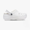 Crocs 207938-100 CLASSIC PLATFORM LINED Womens Clogs White