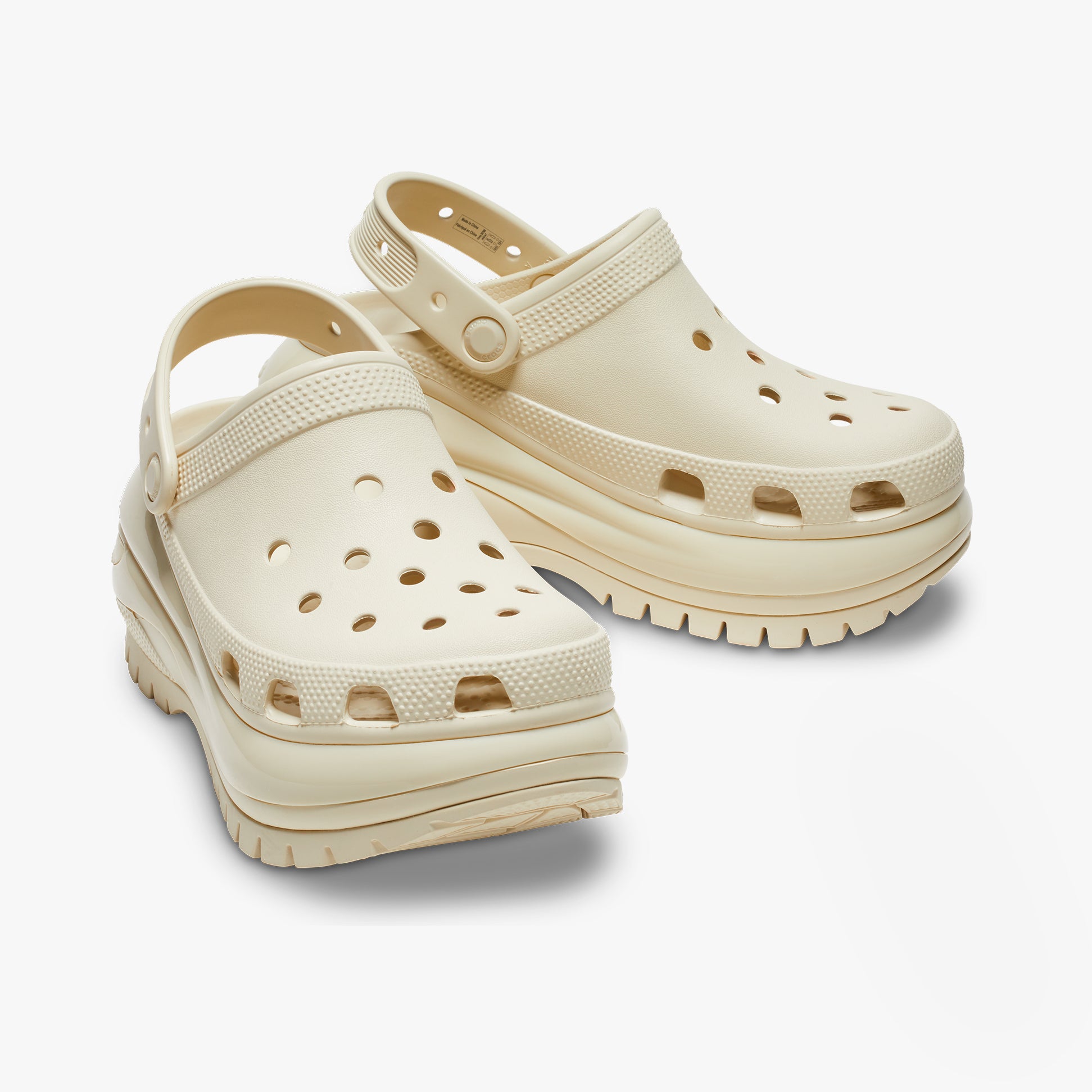 Crocs 207988-2Y2 MEGA CRUSH Womens Clogs Bone