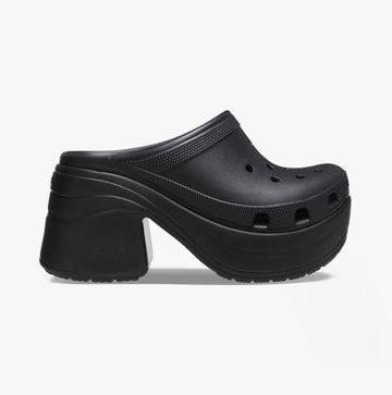 Crocs 208547-001 SIREN CLOG Womens Clogs Black