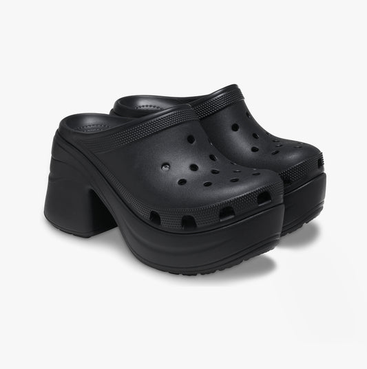 Crocs 208547-001 SIREN CLOG Womens Clogs Black