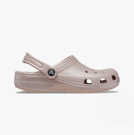 Crocs 208586-6TY CLASSIC SHIMMER Womens Clogs Pink Clay