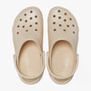 Crocs 208590-108 CLASSIC PLATFORM SHIMMER Womens Clogs Vanilla