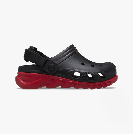 Crocs 208776-0WQ DUET MAX II Unisex Clogs Black/Varsity Red