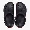 Crocs 208776-0WQ DUET MAX II Unisex Clogs Black/Varsity Red