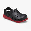 Crocs 208776-0WQ DUET MAX II Unisex Clogs Black/Varsity Red
