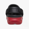 Crocs 208776-0WQ DUET MAX II Unisex Clogs Black/Varsity Red