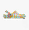 Crocs 208940-6WA CLASSIC ISLAND ESCAPE Womens Clogs Hyper Pink/Multi
