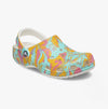 Crocs 208940-6WA CLASSIC ISLAND ESCAPE Womens Clogs Hyper Pink/Multi