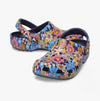 Crocs 208954-4HQ CLASSIC RETRO FLORAL Womens Clogs Navy/Multi