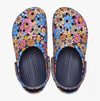 Crocs 208954-4HQ CLASSIC RETRO FLORAL Womens Clogs Navy/Multi