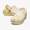 Crocs 208962-1FR CLASSIC PLATFORM RETRO Womens Clogs Vanilla/Multi