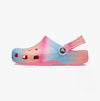 Crocs 209041-6WA CLASSIC COLOR DIP Girls Clogs Hyper Pink/Multi