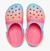 Crocs 209041-6WA CLASSIC COLOR DIP Girls Clogs Hyper Pink/Multi