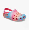 Crocs 209041-6WA CLASSIC COLOR DIP Girls Clogs Hyper Pink/Multi