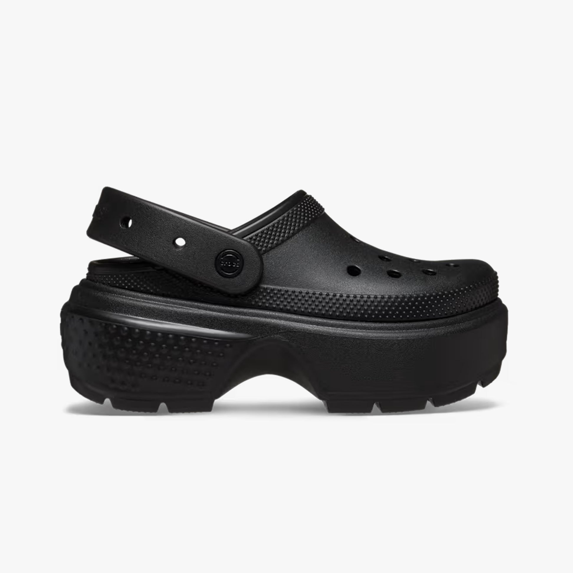 Crocs 209347-001 STOMP CLOG Womens Clogs Black