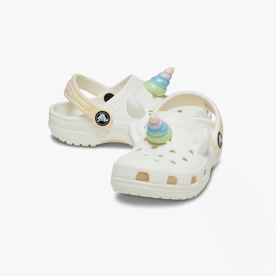 Crocs 209701-0WV CLASSIC IAM RAINBOW UNICORN Unisex Kids Clogs Chalk