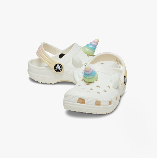 209701-0WV CLASSIC IAM RAINBOW UNICORN Unisex Kids Clogs Chalk